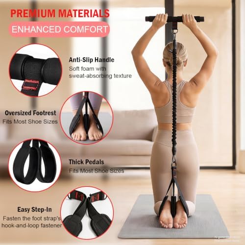 Pull Up Assistance Bands, Resistance Bands Set with Handles for Men Women, Workout & Exercise Bands, 5-Level Elastic Bands for Working Out, Stretch Bands for Home Gym, Stretching & Physical Therapy