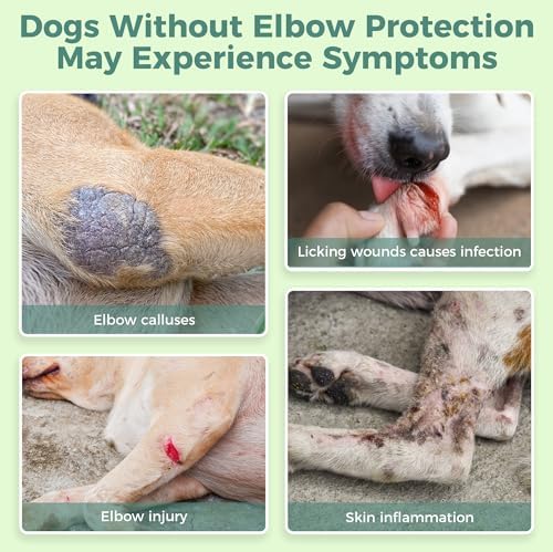 Dog Elbow Brace Front Leg, Shoulder & Elbow Protector Sleeve, L
