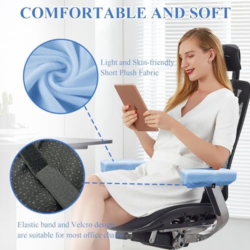 SPRING SEAON Office Chair Arm Pads Desk Chair Arm Covers Soft Elbow Cushion