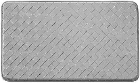 Chef Gear Diamond Weave Non-Skid Comfort Mat, Silver, 18 by 30-Inch