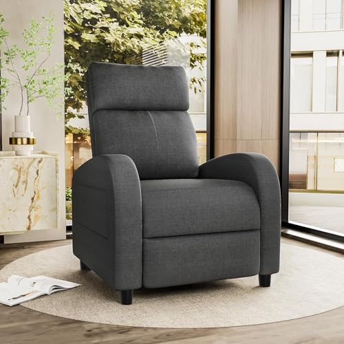 Homall Recliner Chair, Recliner Sofa Fabric for Adults, Grey Recliners