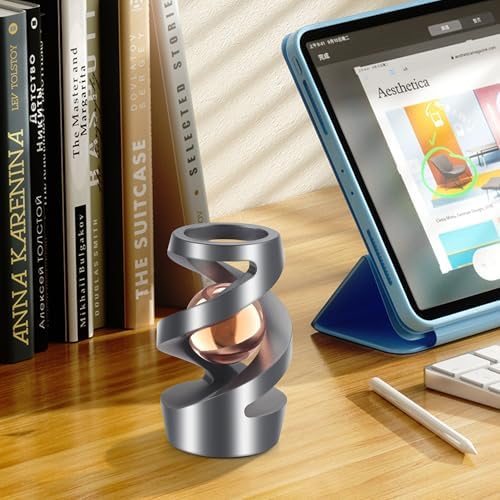 Upgraded Kinetic Spinning Desk Toy, Stress Relief Gadget, Rose Gold