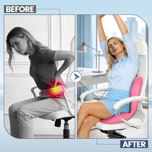 Memory Foam Seat Cushion for Office Chair and Car Seat