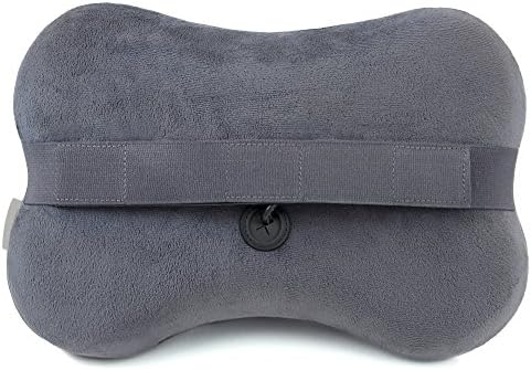 Zyllion ZMA-13 Back and Neck Massager with Heat for Pain Relief, Slate