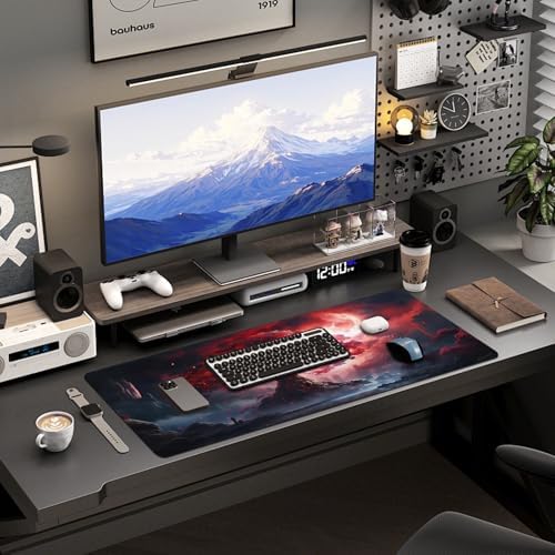 Mouse Pad Gaming - Desk Mat for Keyboard and Mouse - Large Mouse Pads for Desk, Gaming Mousepad with Non-Slip Base, Desks Pad (31.5" X 11.8") for Game, Office and Home