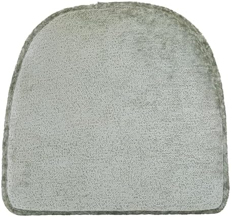 Klear Vu Raindrop The Gripper Non Slip Chair Cushions, Soft & Comfortable Seat Pad, Sitting Pillow for Kitchen, Dining or Office, 4 Count (Pack of 1), Celadon
