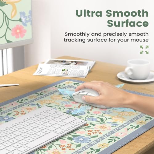 iCasso Desk Cover Mat, Gaming Mouse Pad Wrist Support Set