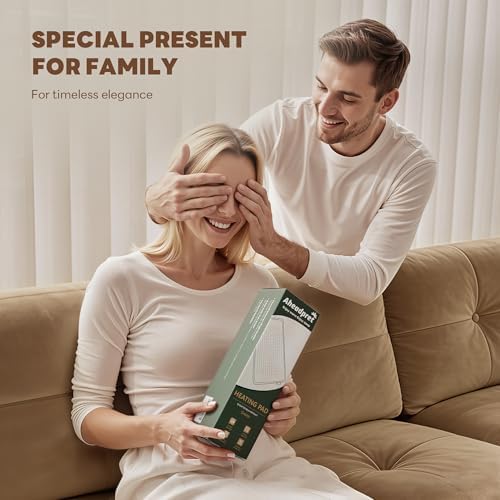 Heating Pad 12''X24'' for Back Neck Shoulder Pain Relief,Green
