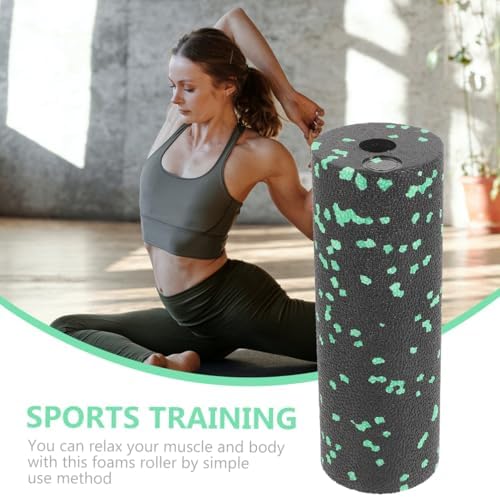 Toddmomy Roller Mini Muscle Roller for Legs Back and Full Body Massage 5.90 X 2.12 X 2.12 in Compact Travel Foam for Yoga Training Balance and Post-Workout Recovery
