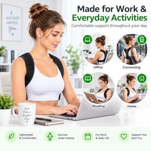 Posture Corrector for Women, Invisible Back Brace Under Clothes