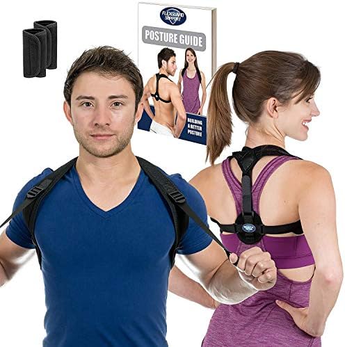 Posture Corrector for Women and Men - Adjustable Upper Back & Shoulder Brace Trainer for Slouching, Neck Hump and Hunched Shoulders - Medium/Large