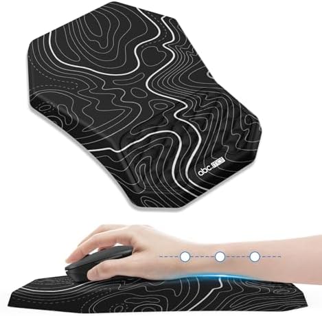 Ergonomic Mouse Pad with Wrist Rest Support for Carpal Tunnel Pain Relief