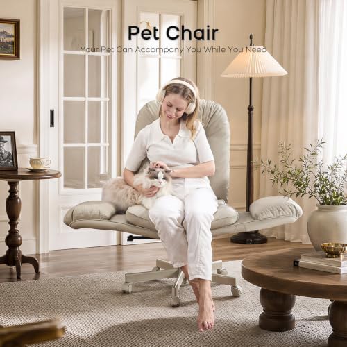 amseatec Big&Tall Office Chair,High Back Criss Cross Chair,5-Gear Armrests