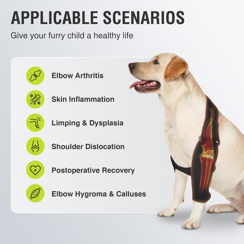 Dog Elbow Brace for Large Breeds, Shoulder Support & Easy Mobility