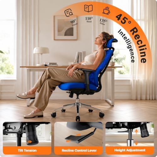 Jacia House Big & Tall Ergonomic Office Chair with Lumbar Support