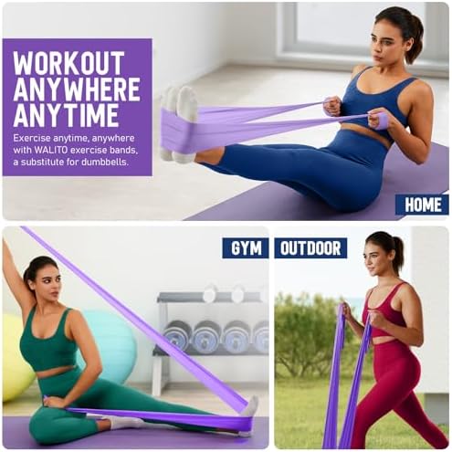 Resistance Bands for Working Out, Stretch Bands for Exercise, Yoga, Pilates