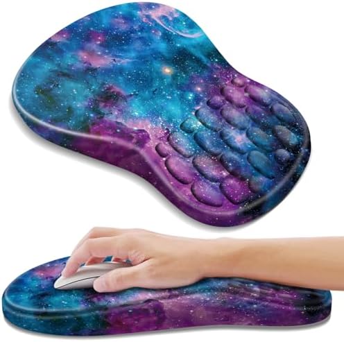 YIWEI Ergonomic Mouse Pad with Wrist Rest for Carpal Tunnel Pain Relief