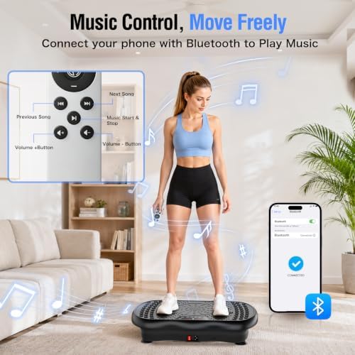 Vibration Plate Exercise Machine with 200 Speeds & 10 Presets