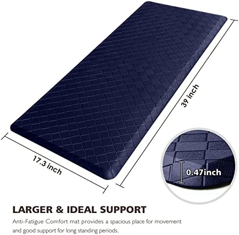 HappyTrends Kitchen Mats for Floor Cushioned Anti-Fatigue Kitchen Rugs