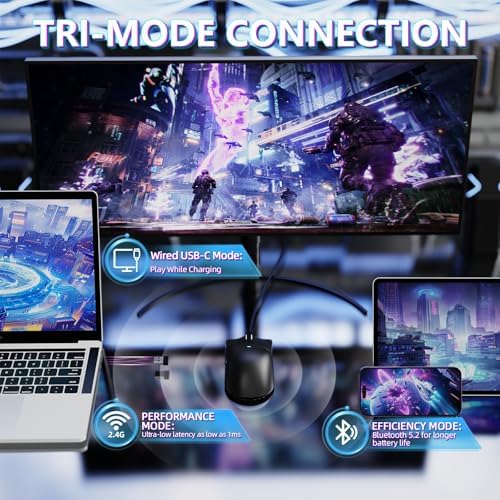 ATTACK SHARK X11 SE Tri Mode Lightweight Wireless Gaming Mouse - Black