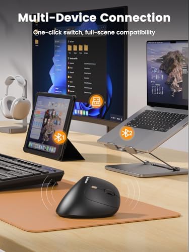 SABLUTE MAM3 Ergonomic Mouse, Wireless Mouse for Small/Medium Hands