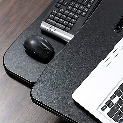 Legend Vansen 32 Inch Adjustable Height Standing Desk Converter Wide Laptop Riser or Dual Monitor Workstation, Black