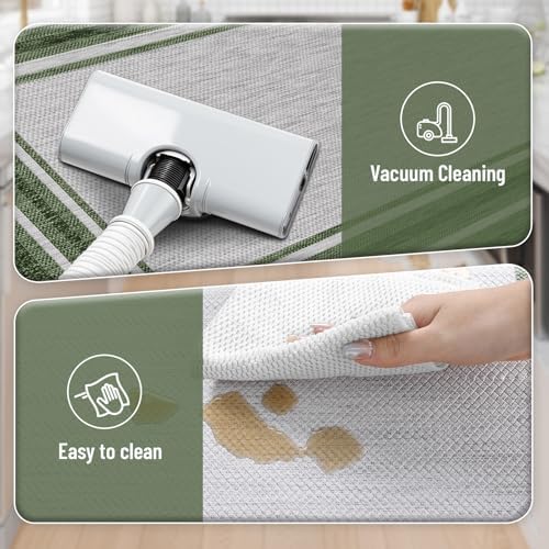 KIMODE Kitchen Mats Cushioned Anti Fatigue,Farmhouse Kitchen Rugs Sets of 2