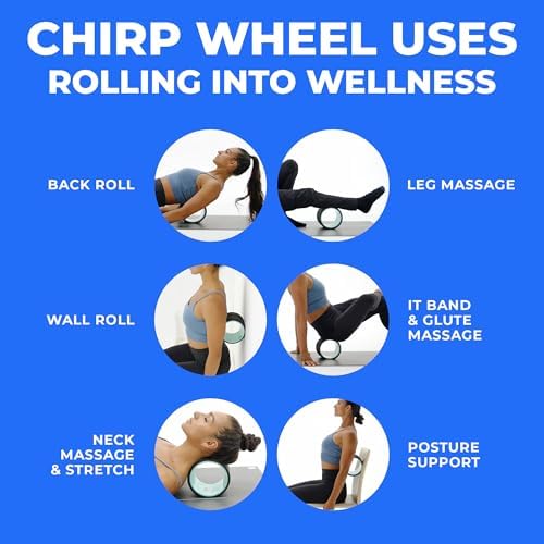 Chirp Wheel+ Foam Roller, Back & Neck Pain Relief, Mint 6-Inch