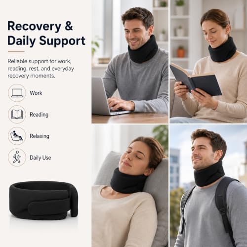 Neck Brace Cervical Collar, for Sleeping & Daily Wear, Neck Pain Relief
