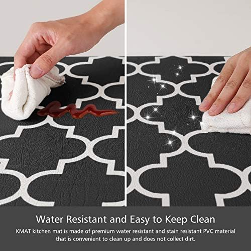 KMAT Kitchen Mat Set of 2,Cushioned Anti-Fatigue Kitchen Mats for Floor