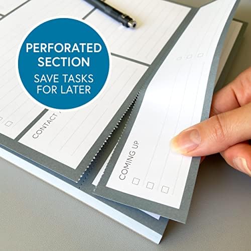 Clear Mind Concepts Daily Planner Desk Pad, Undated To Do List, 100 Sheets