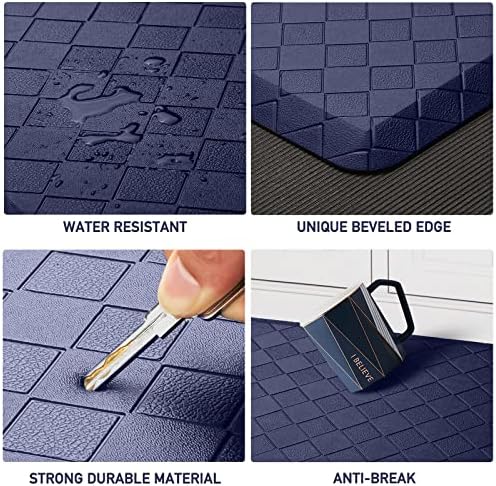 HappyTrends Kitchen Mats for Floor Cushioned Anti-Fatigue Kitchen Rugs