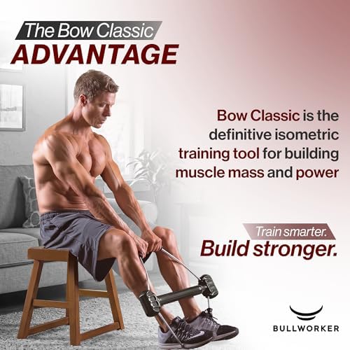 Bullworker Bow Classic 36" Isometric Exercise Equipment, Portable Home Gym