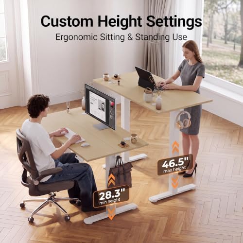 Claiks 40 x 24 Inch Nature Electric Standing Desk
