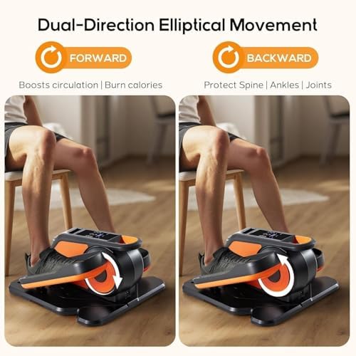 Under Desk Elliptical Machine with-Remote Control