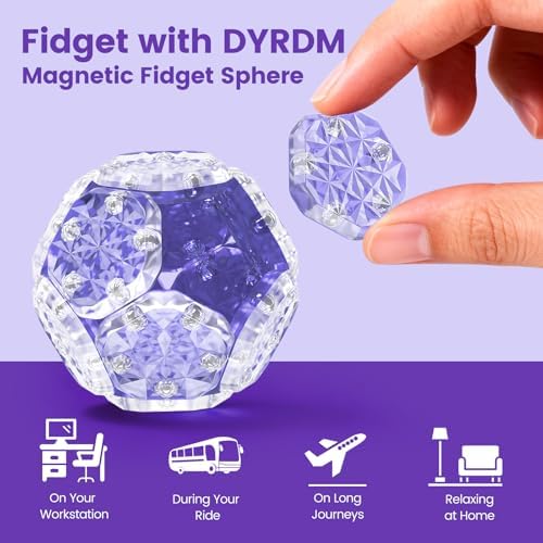 Magnetic Fidget Sphere, Adult Fidget Toy for Focus & Stress Relief