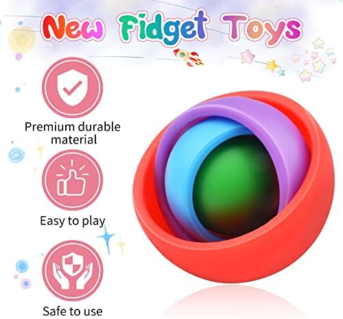 Fidget Toys for Kids, Fidget Spinner for Adults, Gifts for Boys Girls Teens Kids Christmas New Year, ADHD Autism Stress Relief Finger Toys Classroom