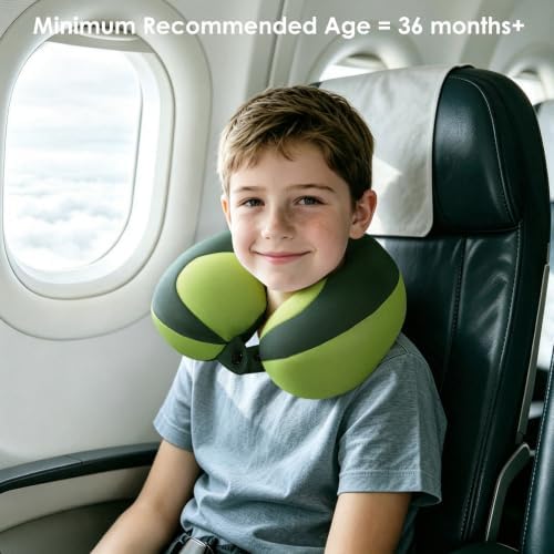 INFANZIA Kids Travel Neck Pillow for Ages 3 Years and up, for CarSeat Plane