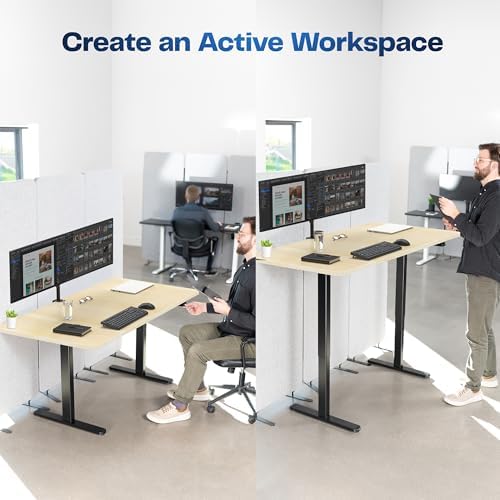 VIVO Light Wood 60 x 30 in Standing Desk, DESK-KIT-0B6C