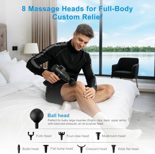 LEERCON Massage Gun Deep Tissue, Mini Muscle Massager Gun for Pain Relief