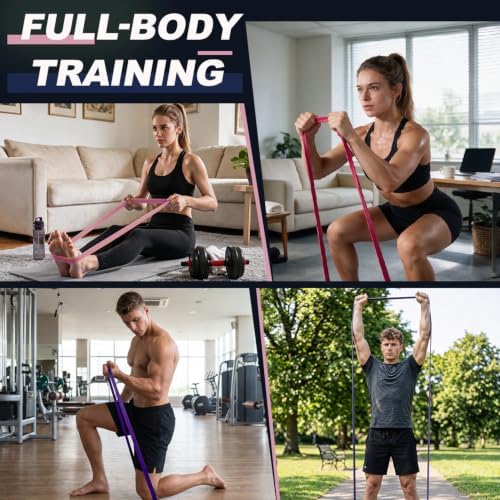 LEEKEY Resistance Bands Set for Pull Up Assistance & Exercise