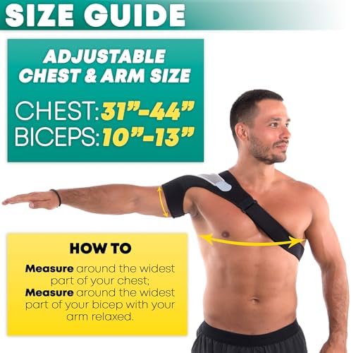 Rotator Cuff Shoulder Brace, Adjustable Arm Sling for Injury Support