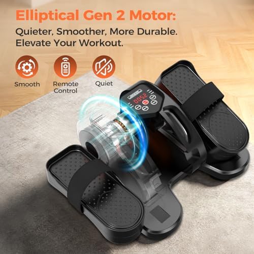 ESL Under Desk Elliptical, Electric Elliptical Leg Exerciser for Seniors
