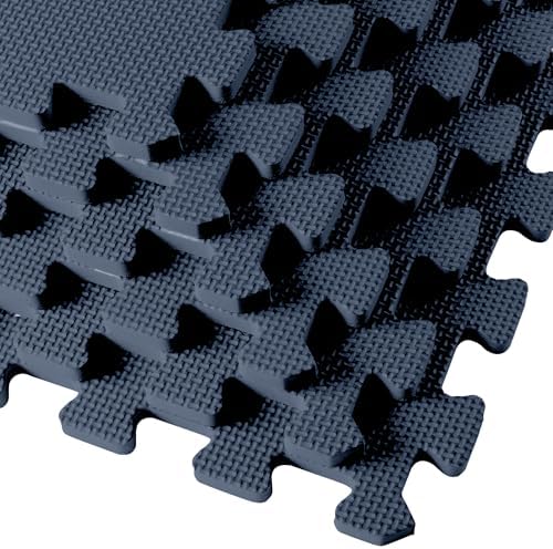 We Sell Mats 3/8" Thick Multipurpose EVA Foam Exercise Floor Mat, Interlocking Tiles, Anti-Fatigue for Home or Gym