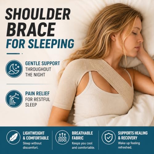 Shoulder Brace for Men & Women,Compression Shoulder Support Sleeve