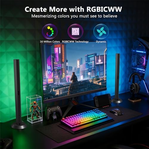 DAYBETTER Smart LED Light Bars,RGBICWW TV Light Bar for Living Room,Gaming
