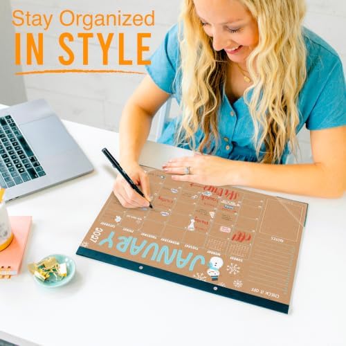 Large Desk Calendar 2027 - Desktop Calendar 2027-2028