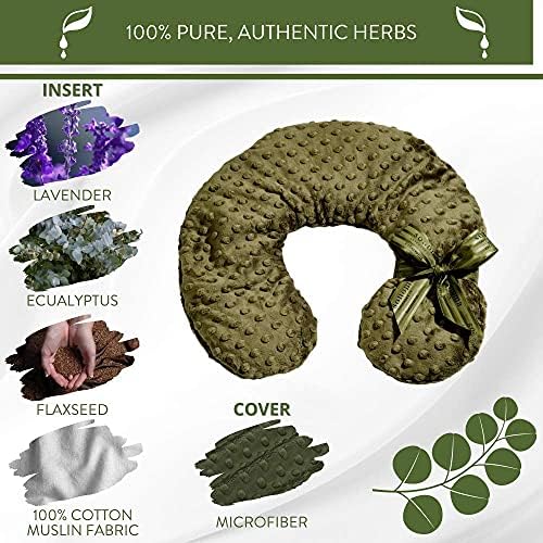 Sonoma Lavender Luxury Eucalyptus/Lavender Neck Pillow, Green Dot