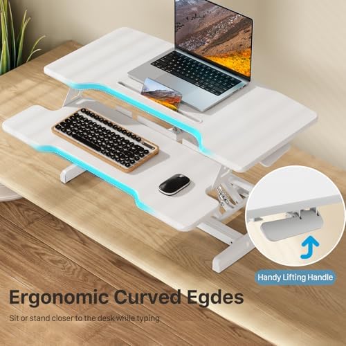 32" Standing Desk Converter, Quick Sit to Stand Desk Riser