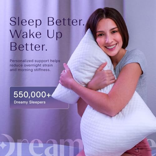 DreamyBlue Signature Adjustable Shredded Memory Foam Pillow Queen